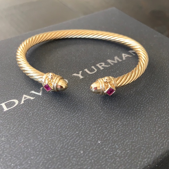David Yurman Jewelry - David Yurman Renaissance Bracelet with Rubies